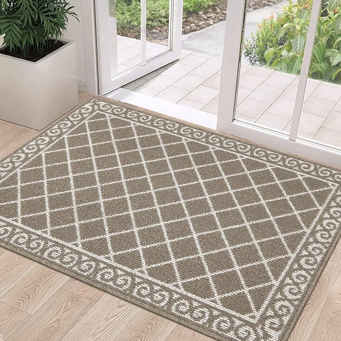 HEBE Indoor Door Mat 32"x48" Non Slip, Washable Welcome Mats