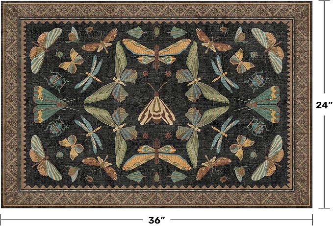 Small Black Entryway Rug