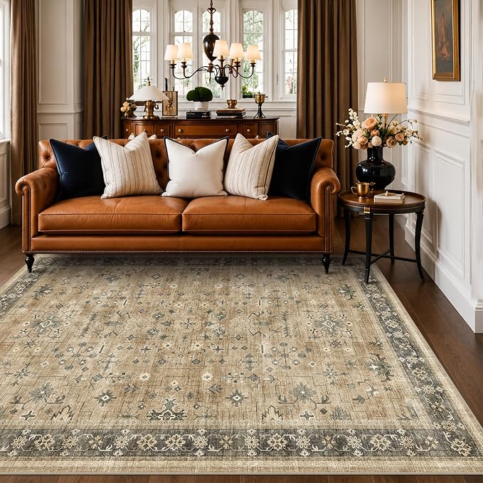 Hazo Haus Vintage Desert 5x8 Living Room Area Rug