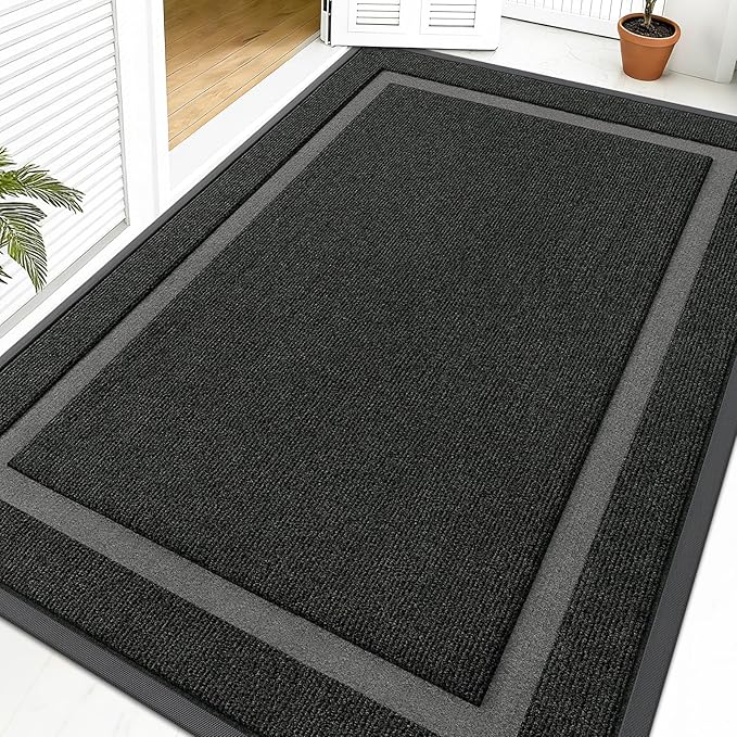 OLANLY Front Door Mat Indoor Outdoor Entrance, Waterproof All-Season,