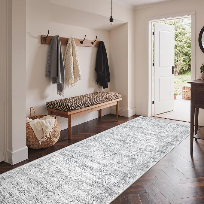 3x8 Runner Rug Non Slip Washable