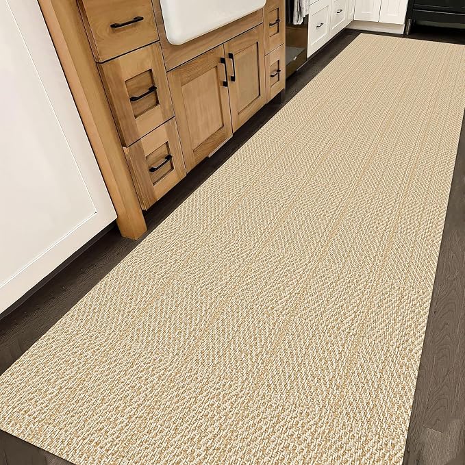 IOHOUZE Washable Exrea Long Hallway Runner Rug 3x14 Non Slip Rubber Backed