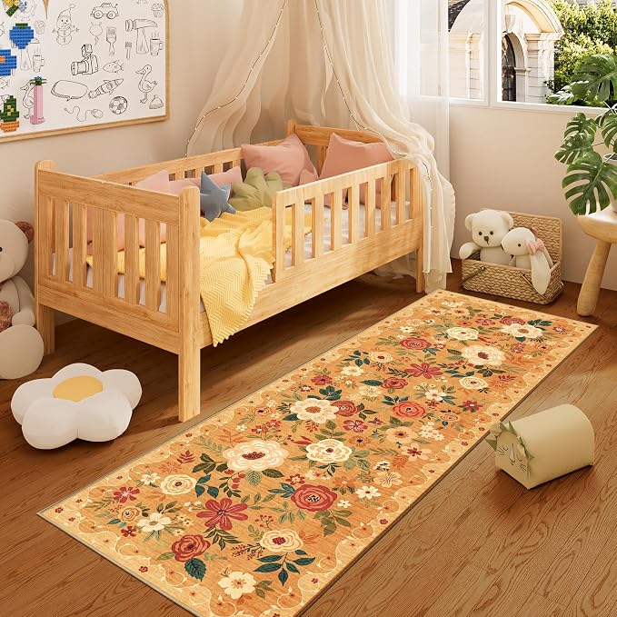 DUKINO 2x6 Runner Rug for Hallway, Washable Kitchen Runner Rug