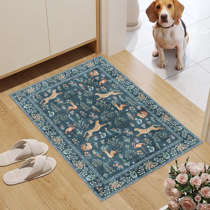 DUKINO 2x3 Rug, Washable Animal Rugs