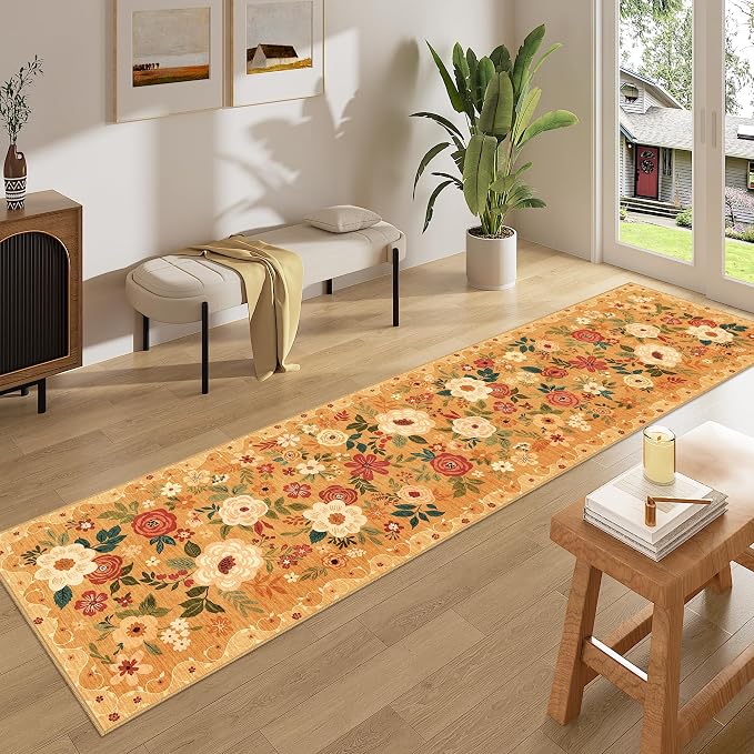 DUKINO 2x8 Runner Rug for Hallway, Washable Kitchen Runner Rug