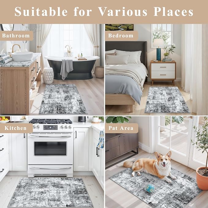 2x3 Washable Non-Slip Area Rug