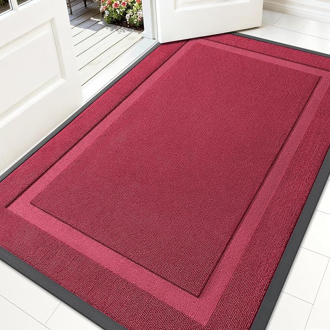 OLANLY Front Door Mat Indoor Outdoor Entrance, Waterproof All-Season,