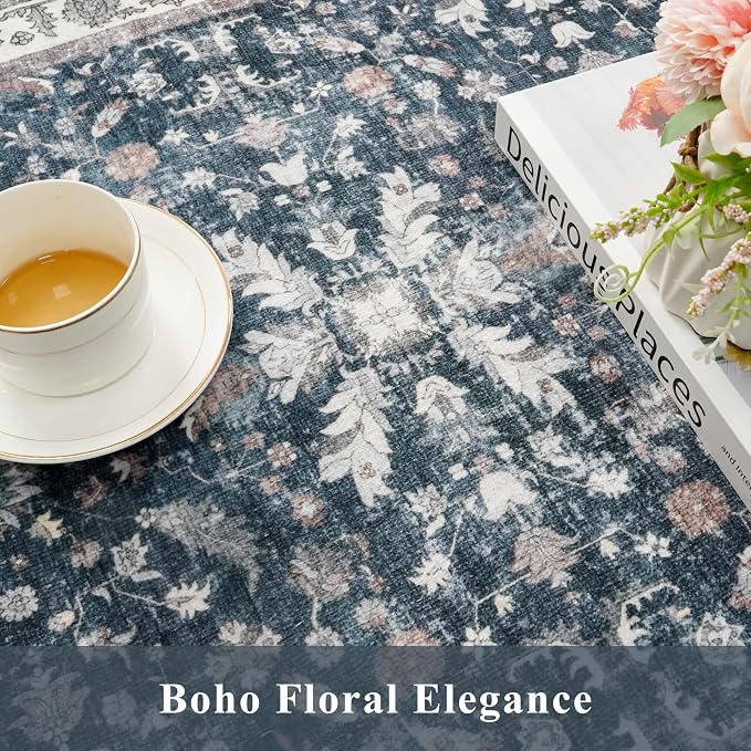 2x6ft Washable Hallway Carpet Runner – Non-Skid Floor Runner Rug