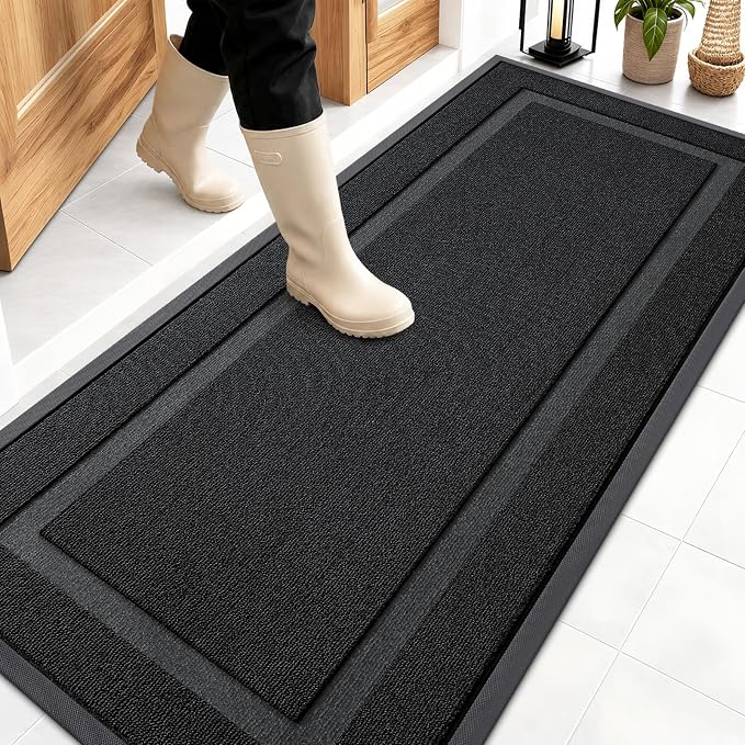 OLANLY Front Door Mat Indoor Outdoor Entrance, Waterproof All-Season,