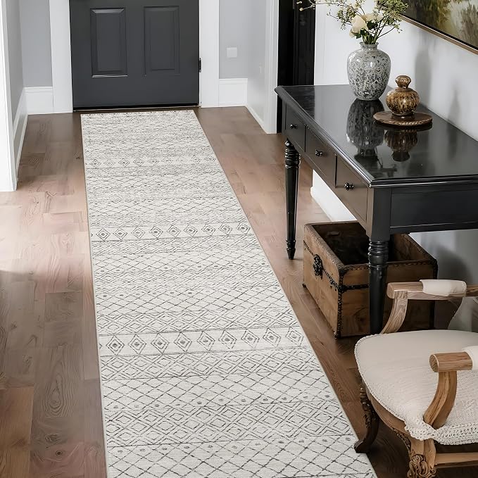 Hallway Runner Rug 2x10: Washable Non-Slip Moroccan Carpet