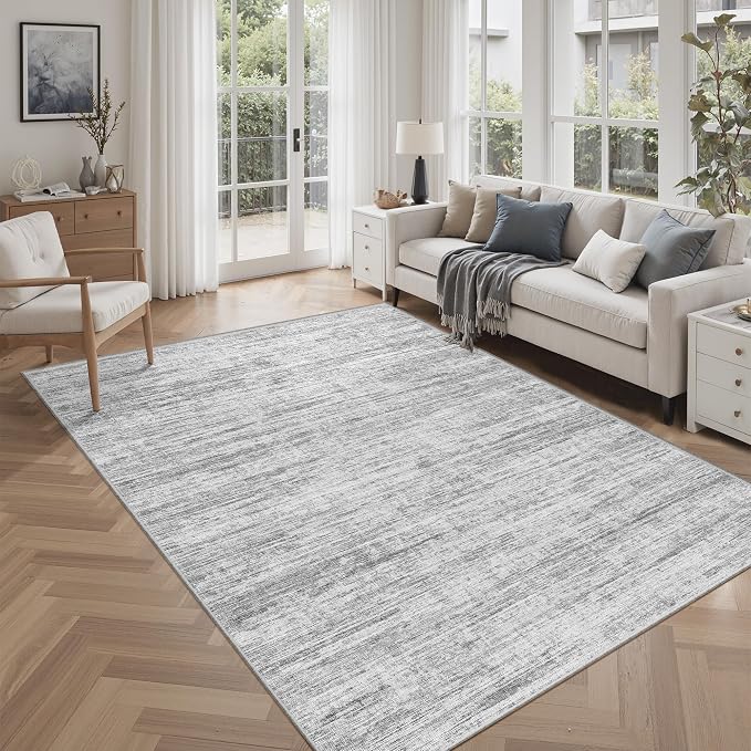 6x9 Area Rugs for Living Room, Non-Slip Modern Abstract Soft Large Washable Rug