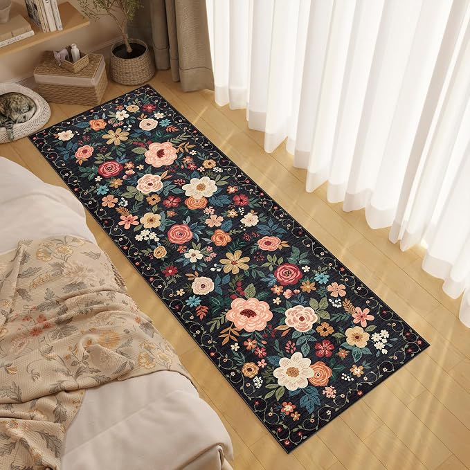 DUKINO 2x6 Runner Rug for Hallway, Washable Kitchen Runner Rug