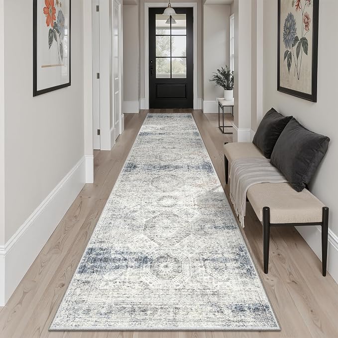 Soalmost Runner Rug 2x10 Washable Non-Slip Hallway Runner Rugs