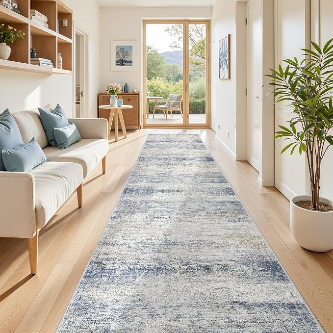 Washable Runner Rug 2.5x14, Non-Slip Long Hallway Runner