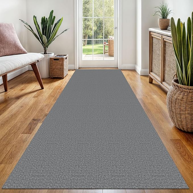 EARTHALL Washable Runner Rug 3x8 Ft Non Slip Runners