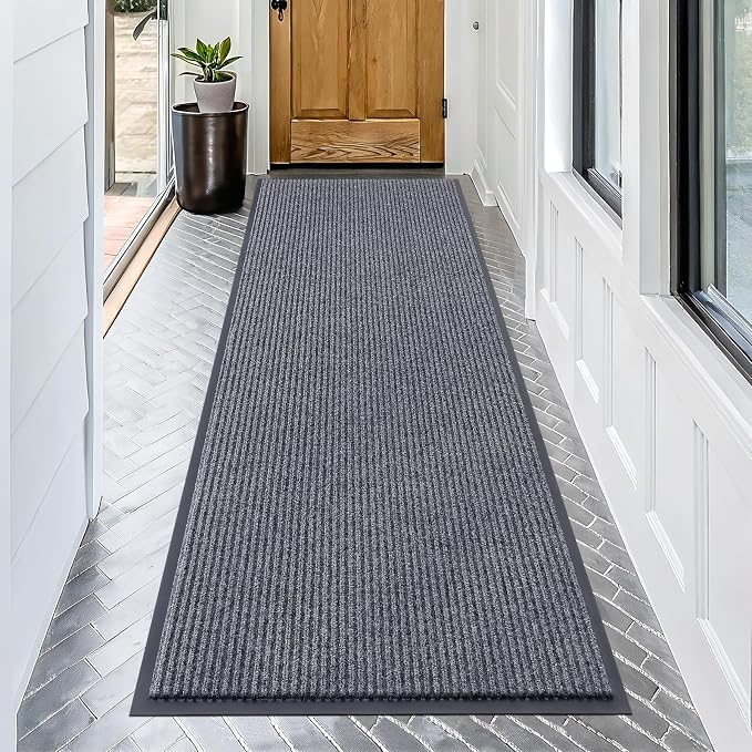OLANLY Front Door Mat Indoor Outdoor Entrance, Waterproof Heavy Duty Doormat
