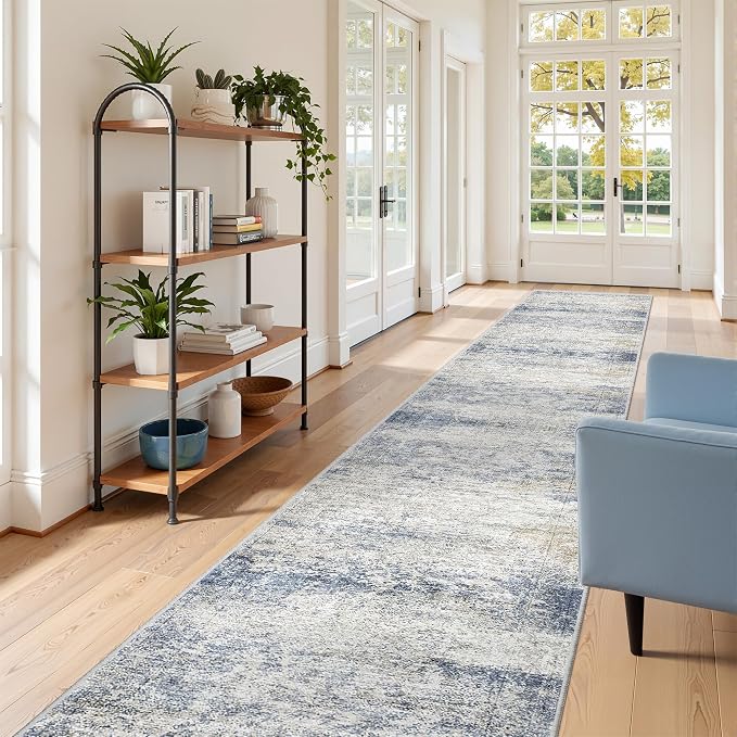 Washable Runner Rug 2.5x14, Non-Slip Long Hallway Runner