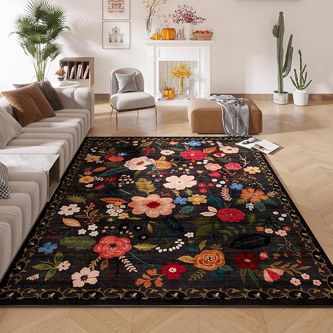 Rugcomf Area Rugs 8x10 Rug for Living Room Clearance Washable Boho Area Rug Non