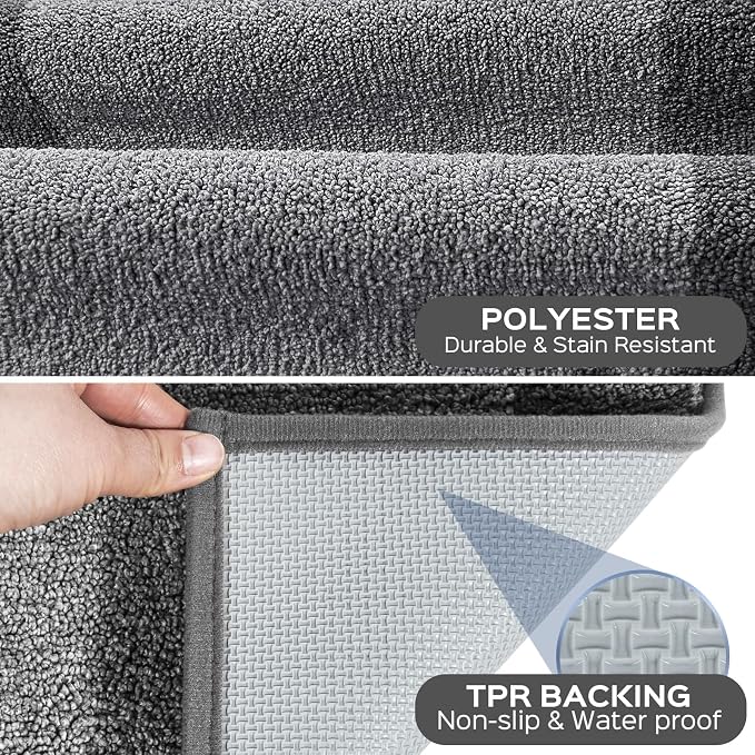 Machine Washable Kitchen Rug 24" x 70", Non Slip Kitchen Mat
