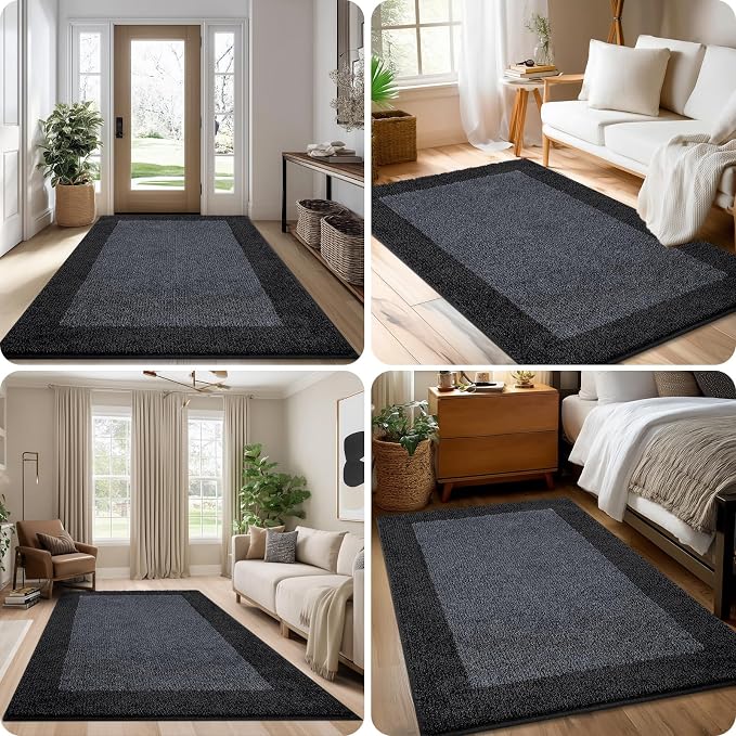 Machine Washable Runner Rug 32" x 168", Non Slip Kitchen Rug