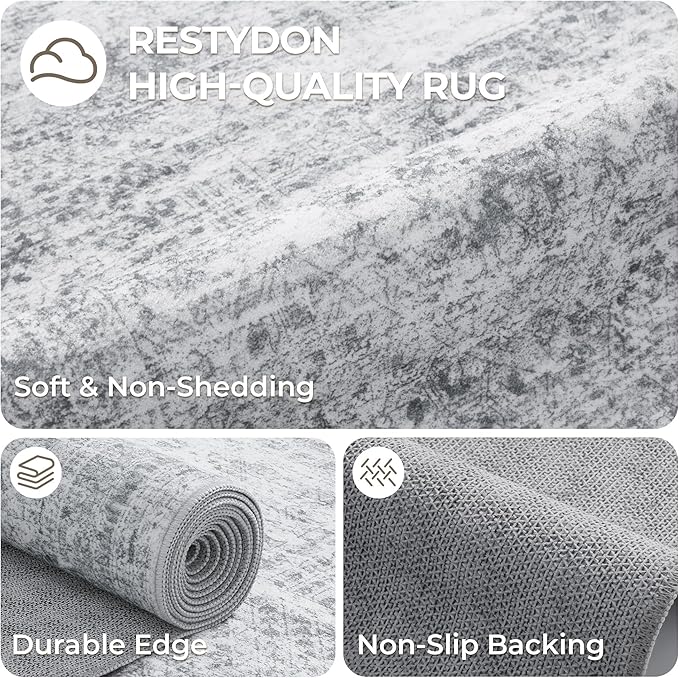 2x3 Washable Rug Runner for Bathroom, Soft Entryway Rug for Laundry Room