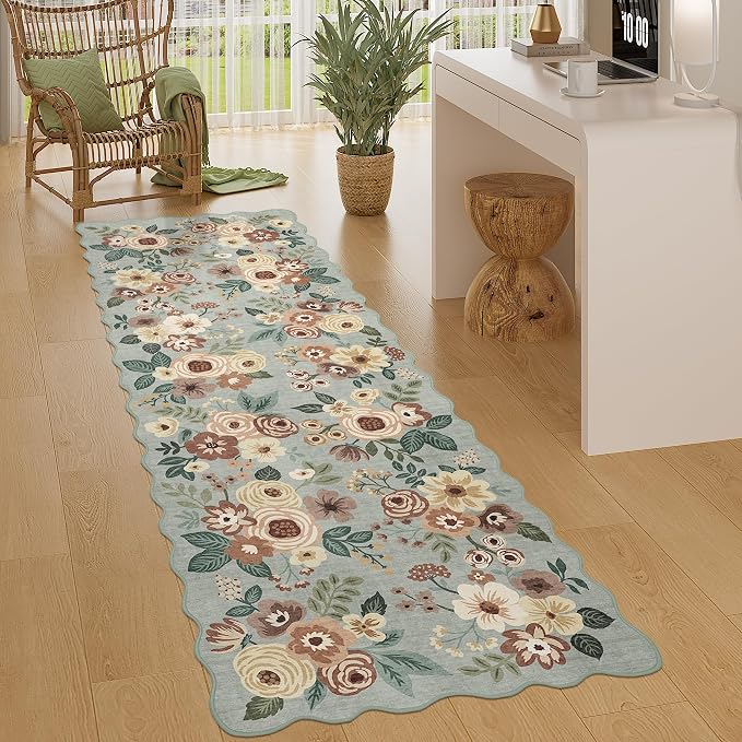 DUKINO 2x6 Runner Rug for Hallway, Washable Kitchen Rug
