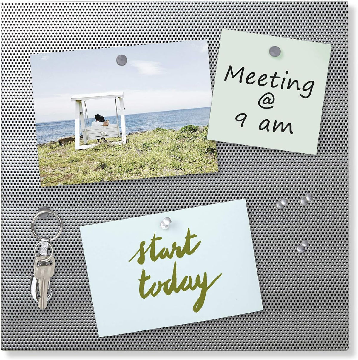 Umbra Bulletboard Magnetic Bulletin Board – Modern Look and Clever Dual Surface Design