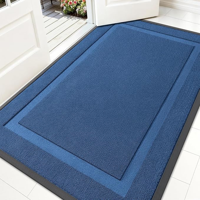 OLANLY Front Door Mat Indoor Outdoor Entrance, Waterproof All-Season,