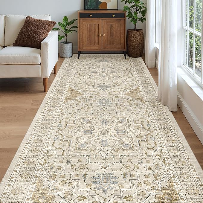Madane 4x10 Wide Hallway Runner Rug: Washable Soft Rug Runners