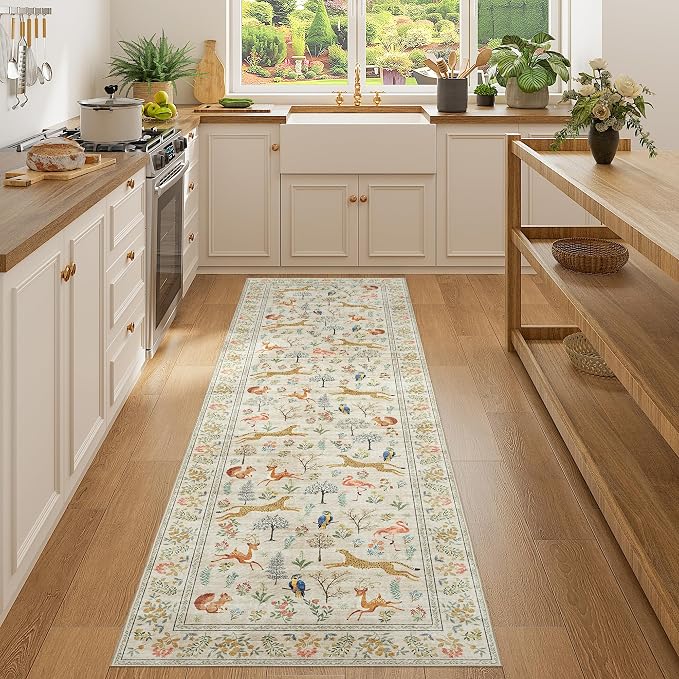DUKINO Runner Rug, 2x7 Washable Kitchen Rugs