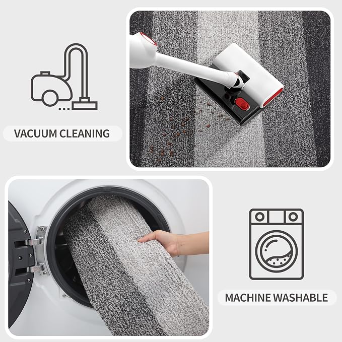 Kitinjoy Indoor Outdoor Door Mat, 30x17 Non-Slip Absorbent Dirt Trapper