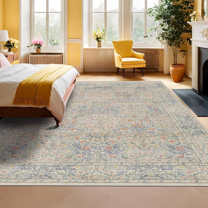 7x10 Washable Rug for Living Room