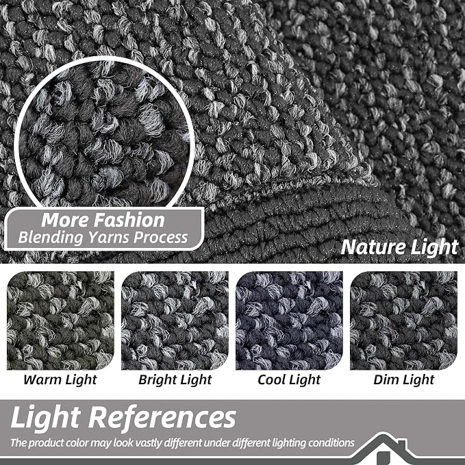 BEQHAUSE Indoor Door Mat 20" x 32", Dirt Trapper Door Mats Non-Slip Entryway