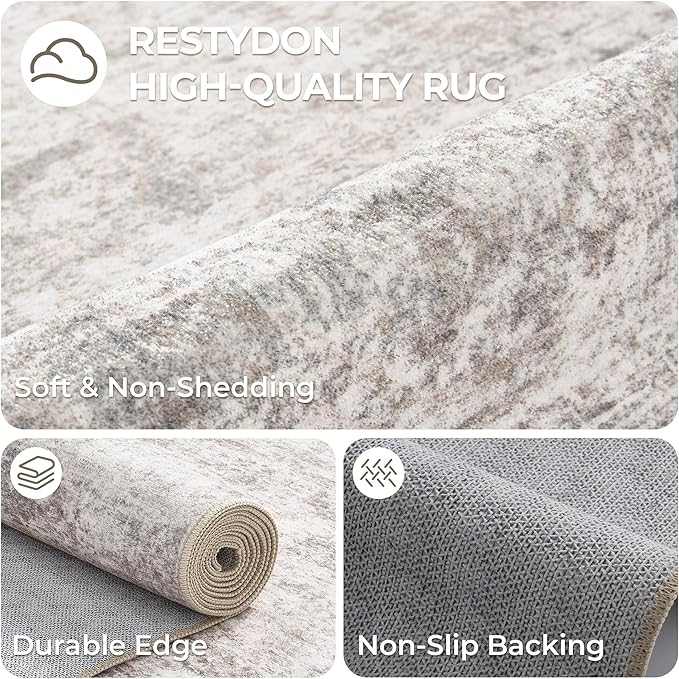 2x7 Runner Rug Non Slip, Thin Entryway Washable Rug