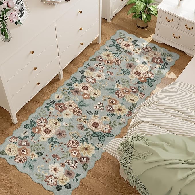 DUKINO 2x6 Runner Rug for Hallway, Washable Kitchen Rug