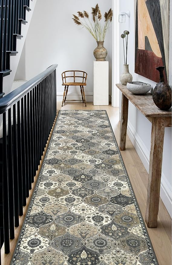 Lahome Moroccan Washable Runner Rug Non Slip, 2x10 Runner Rugs