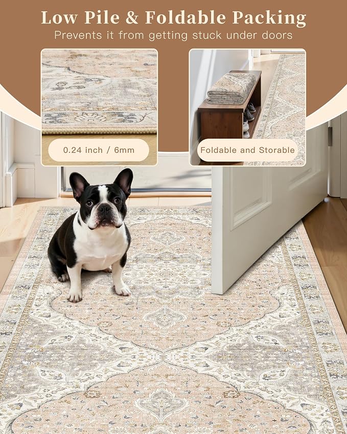 Madane Hallway Runner Rug 2x12, Extra Long Washable Runner Rugs