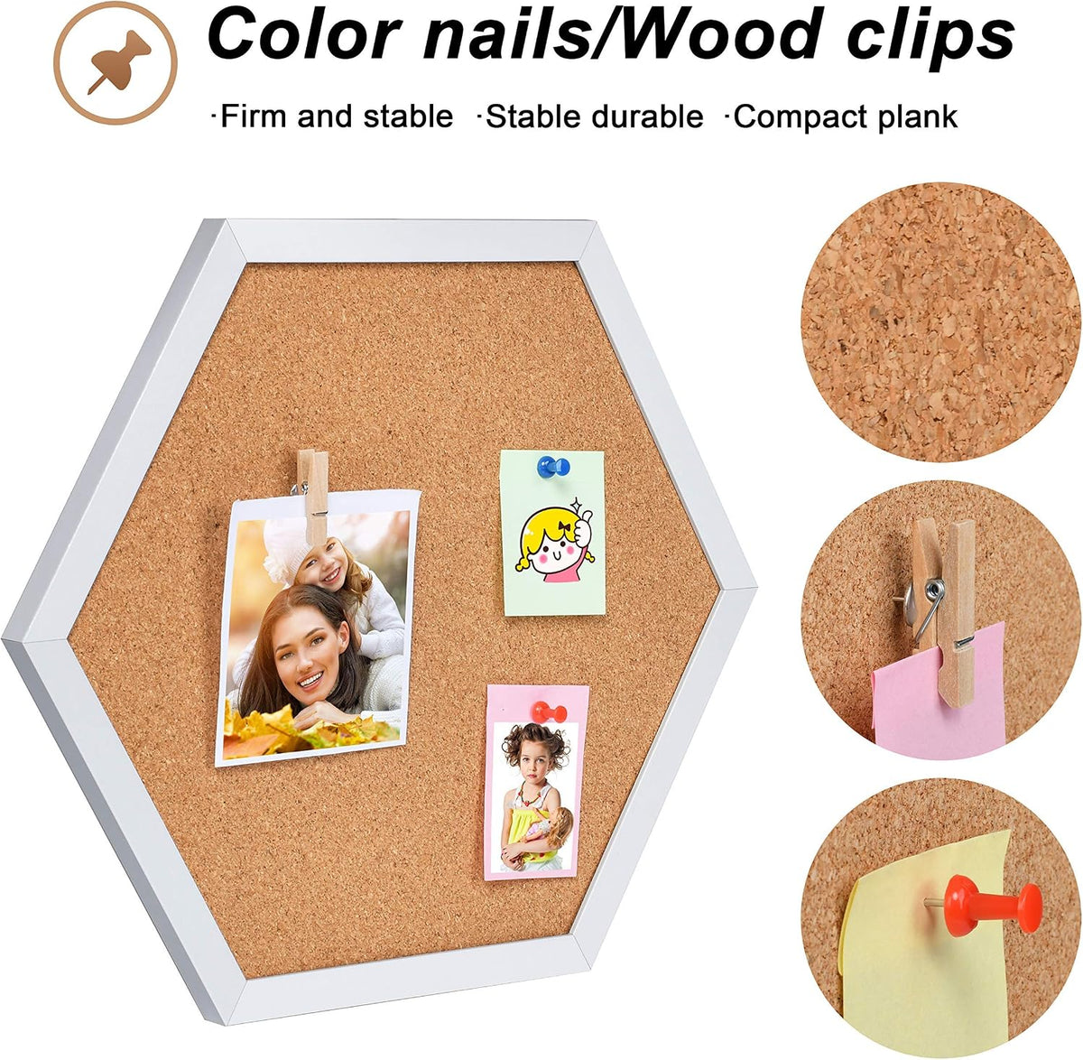 Facilife 4 Packs Cork Board,Corkboards for Wall,Small Cork Board Decorations,Cork Boards for Walls with Frame, Decorative for Office, School & Home