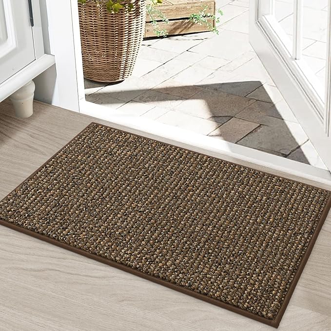 BEQHAUSE Dirt Trapper Door Mat 20" x 32", Non-Slip Washable Doormats Entrance