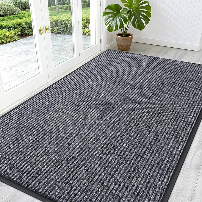 OLANLY Front Door Mat Indoor Outdoor Entrance, Waterproof Heavy Duty Doormat