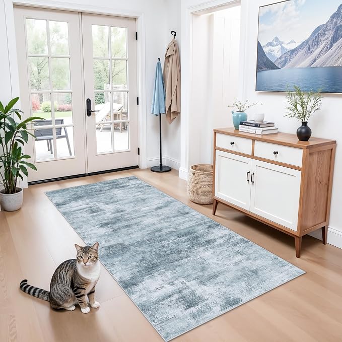 3x6 Washable Wide Runner Rug – Non-Slip Floor Carpet Runner