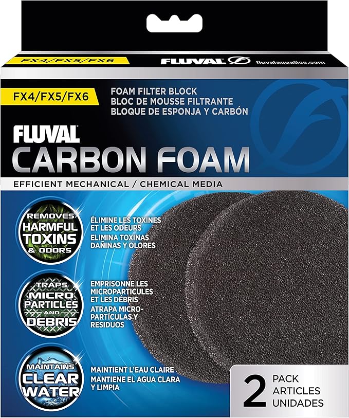 Fluval FX Carbon Foam, Replacement Aquarium Filter Media