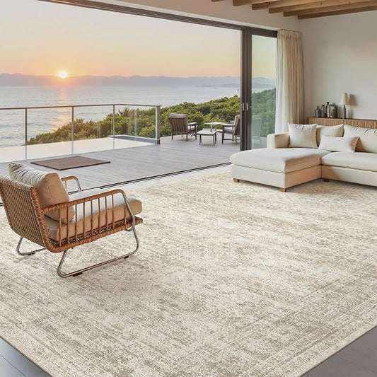 Soalmost Washable Area Rug 8x12, Large Soft Rugs