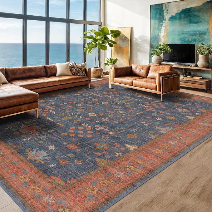 Hazo Haus Dining Room Rugs for Under Table