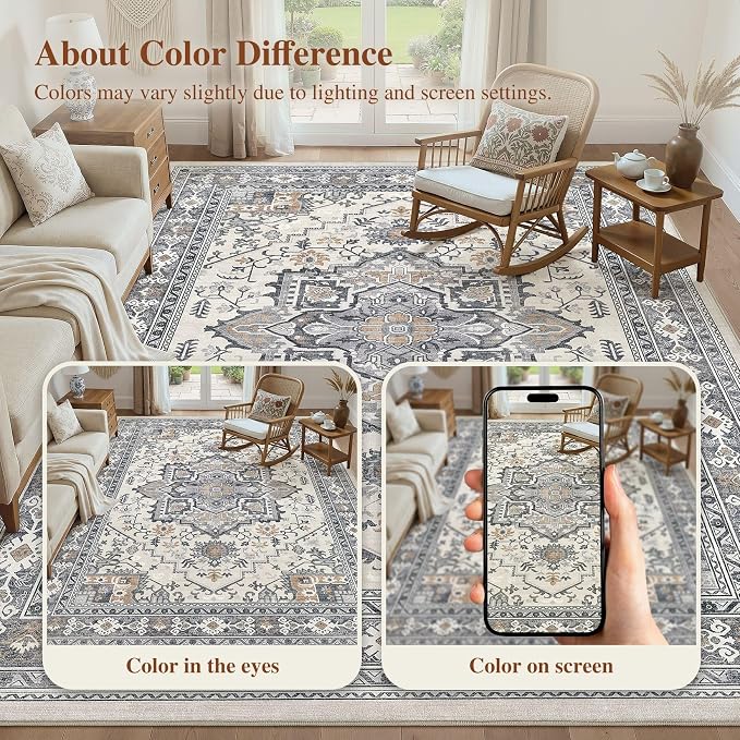 UERMEI 9x12 Area Rug Living Room Rugs