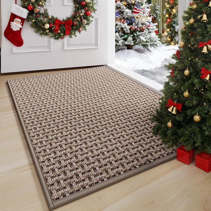YDKGL Door Mat 24"x35", Dirt Resistant and Absorbent, Non-Slip Rubber Backing