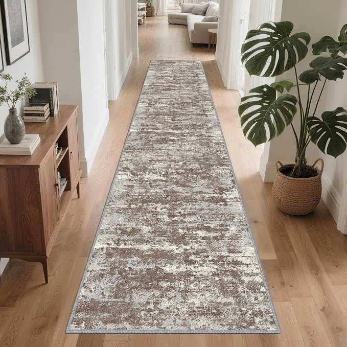 Runners for Hallways Ultra Non-Slip 2x10 Long Runner Rugs Washable Abstract