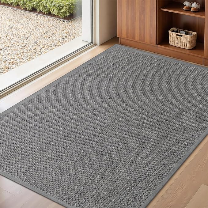 LEKEEPGO Door Mat 32"x47", Non Slip Door Mat Indoor Entrance, Rubber Backing