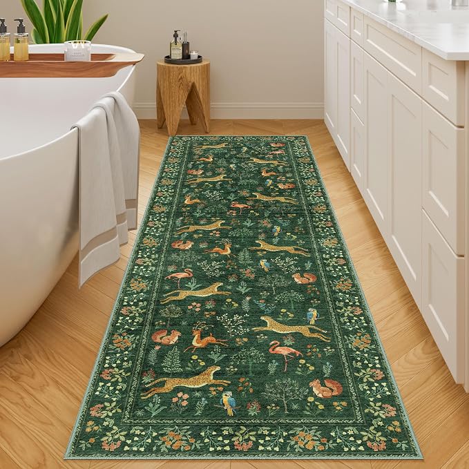 DUKINO 2x6 Rug for Hallway, Washable Kitchen Runner Rug