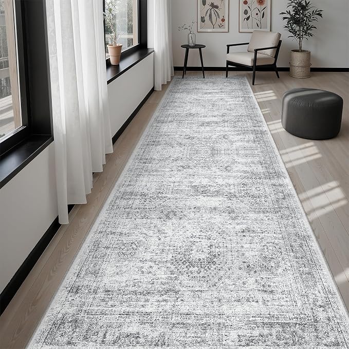 Soalmost Runner Rug 3x10 Washable Non-Slip Hallway Runner Rugs